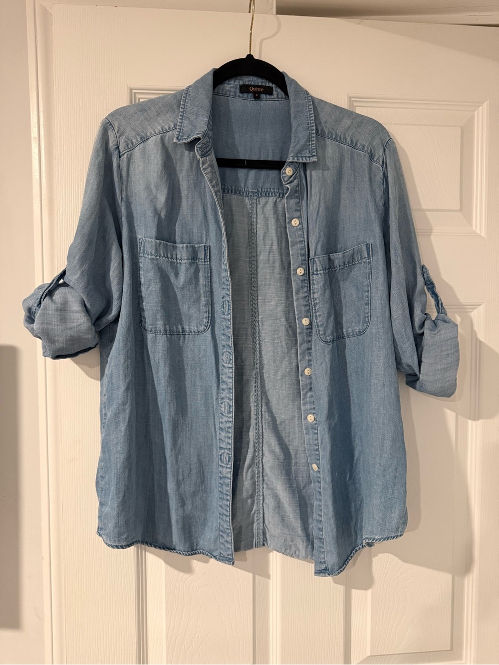 Quince Demin Button Down shirt-Size S